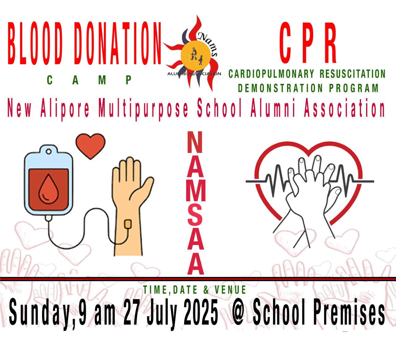 রক্তদান উৎসব এবং CPR  আর Artificial Respiration প্রশিক্ষণ (২০২৫)